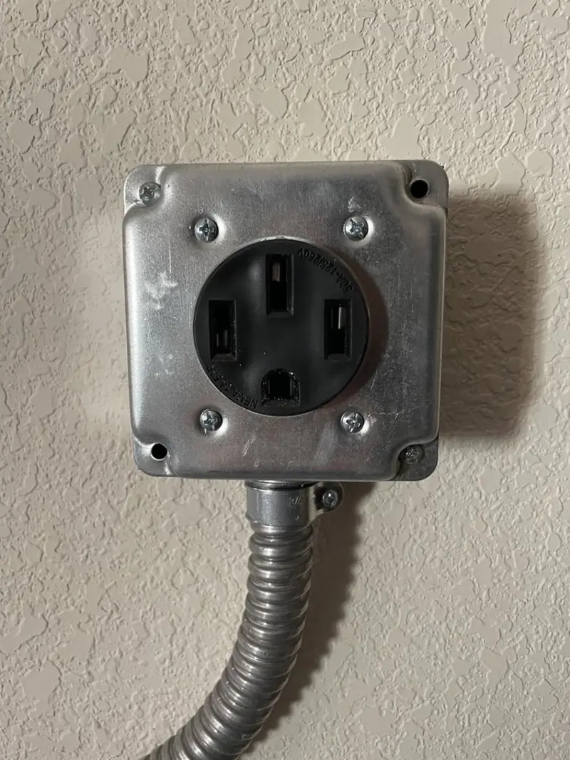 NEMA 14-50 outlet installed for Electrical Panel Upgrade in Silverthorne
